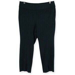 Lane Bryant Black Pull On Career Slacks Pants Women's 16 Petite Soft Stretchy